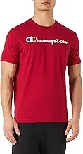 Champion Mens American Classics Logo Print Crew Neck T-Shirt T-Shirt