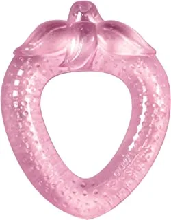 Green Sprouts baby Cooling Teether-Pink Strawberry-3mo+ , Piece of 1
