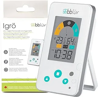 BBLUV Igro-2-in-1 ميزان حرارة رقمي/غرفة رطوبة للأطفال
