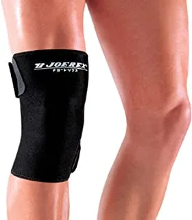 Joerex Knee Support - Breathable Compression Sleeve Supports & Protector, for Joint Pain Relief, Cubital Tunnel Splint, Sports Injury - Free size, Black, One Size