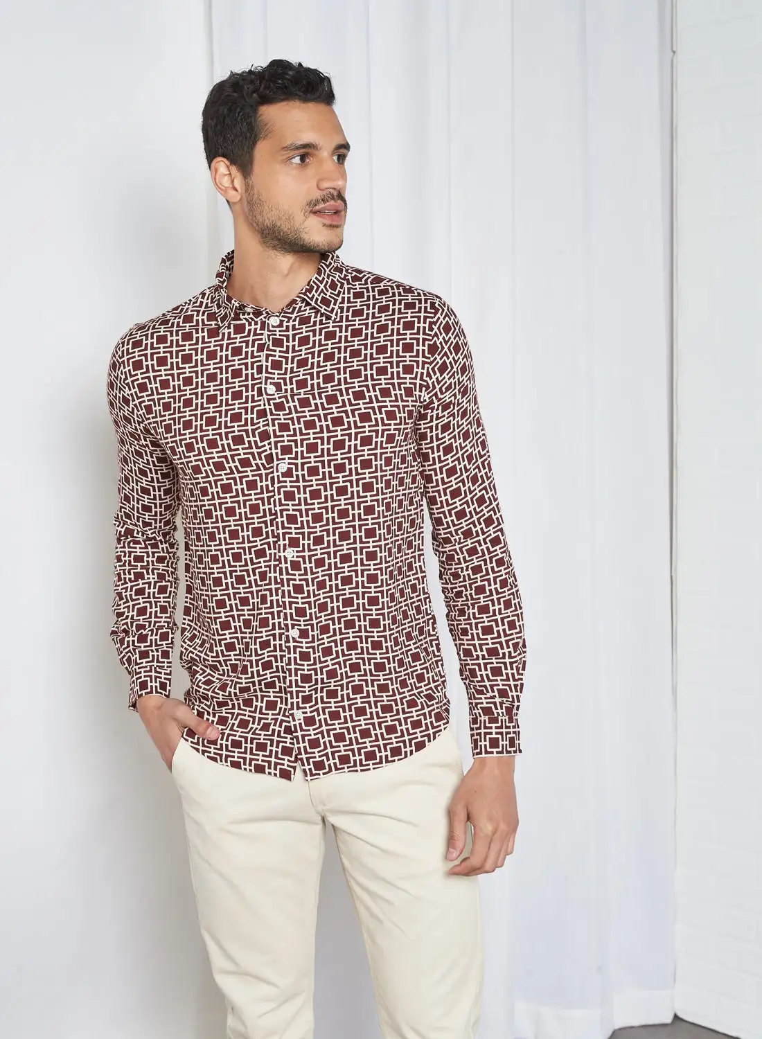 STATE 8 All-Over Print Shirt Multi