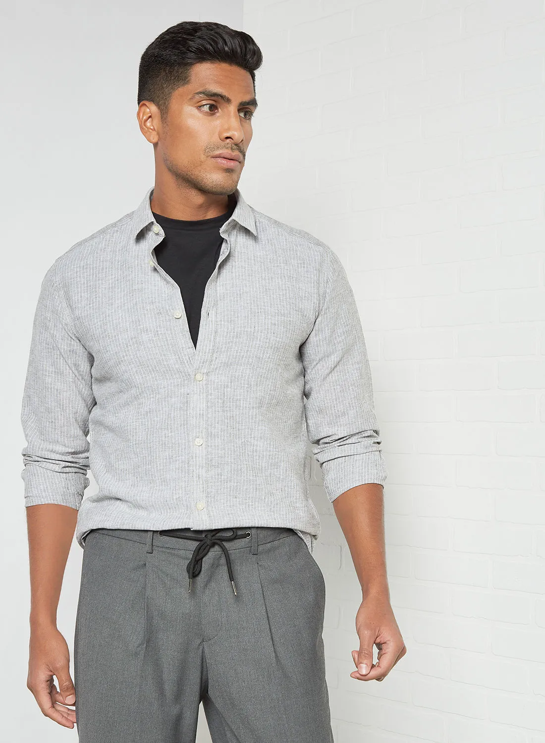 ONLY & SONS Comfortable Stylish Casual Shirt Grey