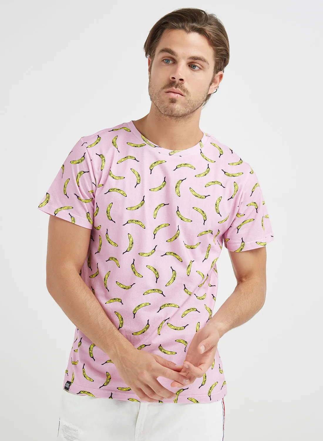 DEDICATED Bananas T-Shirt Pink/Yellow