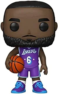 فانكو بوب! كرة السلة: NBA Lakers- LeBron James (City Edition 2021) ، مجسم أكشن - 57628 ، متعدد الألوان