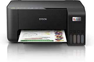 Epson EcoTank L3250 Home ink tank printer A4, colour, 3-in-1 printer with WiFi and SmartPanel App connectivity, Black, Large