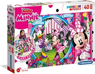 Clementoni Puzzle Disney Minnie Mouse 30 PCS (100x 70 CM) - For Age 3 Years Old Multicolor