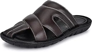 Burwood Men BWD 148 Leather Flip Flops Thong Sandals