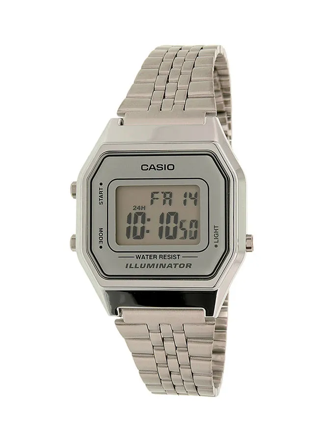CASIO Women's Illuminator Digital Watch LA680WA-7DF - 29 mm - Silver