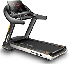 Sparnod Fitness STH-5700 Series 3-Hp Continuous (6-Hp Peak) DC Motorized Automatic Walking and Running Treadmill for Home Use with Auto-Incline