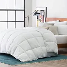 LUCID Alternative Comforter - Hypoallergenic - Down Alternative - Heavy Warmth - 400 GSM - Ultra Soft - 8 Duvet Loops - Machine Washable - Oversized King