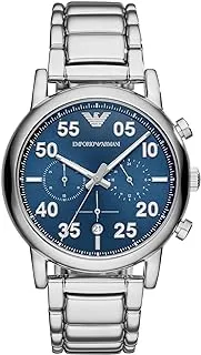 Emporio Armani Men's Three-Hand Leather Watch