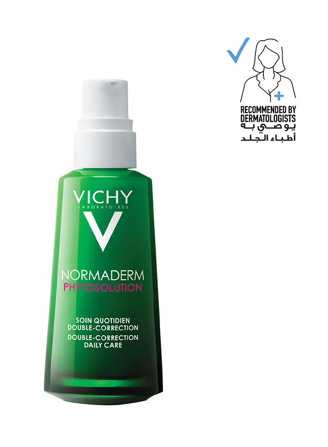 Vichy Normaderm Phytosolution Double Correction Daily Care Moisturiser For Oily And Acne Skin With Salicylic Acid 50ml