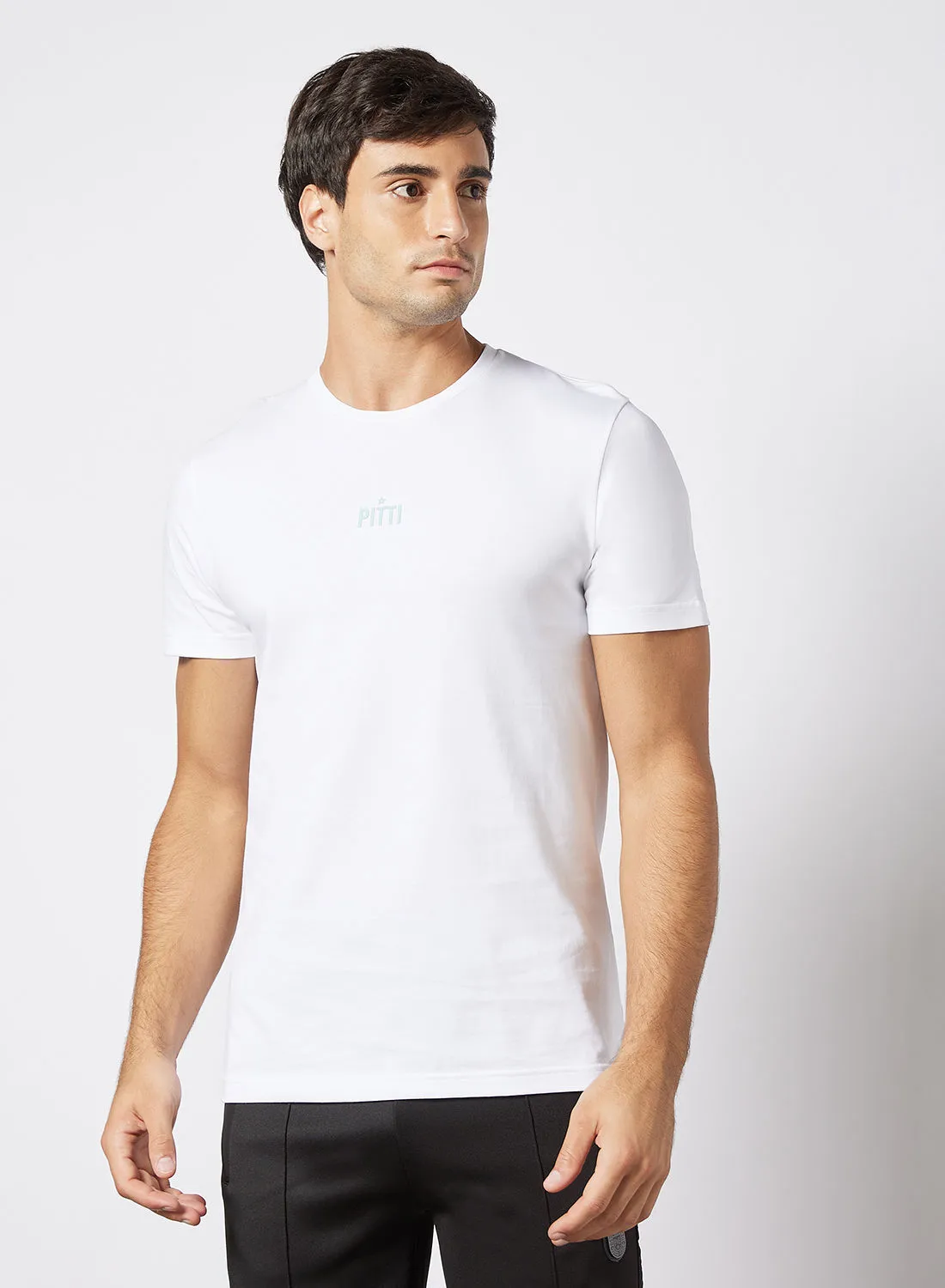 Pitti Emil Logo T-Shirt White
