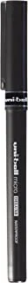 Uni-ball UB155 Micro Deluxe Rollerball Pen Ultra Fine 0.5mm Tip 0.2mm Line Black Ref UB155BLK (Pack of 12)