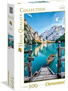 Clementoni Puzzle Braies Lake 500 Pieces (49 x 36 cm), Suitable for Home Decor, Adults Puzzle from 14 Years