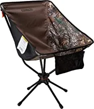 Compaclite Patented Deluxe 360 Swivel Steel Camping Portable Chair for Outdoor Camping/Picnic/Hiking/Bicycling/Fishing/BBQ/Beach/Patio with Carry Bag, Camo
