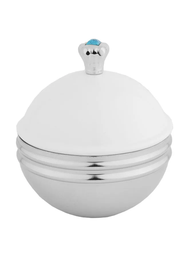 Generic Ajaweed Round Shaped Bowl With Lid White 13.5X12.3centimeter
