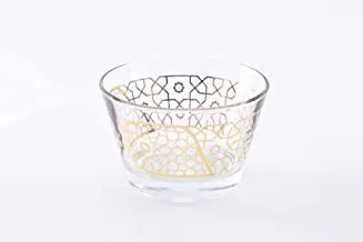 Glass Bowl Furat Gold /1Pcs