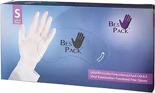 Bes Pack Vinyl Gloves Box, Size S 100 pcs