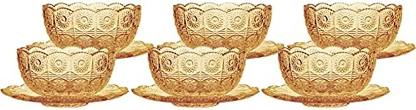 Harmony Bowl Golden Color Glazing, 12 Pieces