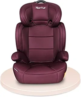 Nurtur Jupiter Baby/Kids 3-in-1 Car Seat + Booster Seat - Adjustable Backrest - Extra Protection - 5-Point Safety Harness - 9 months to 12 years (Group 1/2/3), Upto 36kg (Official Nurtur Product)