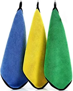 Sky-Touch 3Pcs Microfiber Car Drying Towel For Car Cleaning And Detailing, Double Sided, Extra Thick Plush Microfiber Towel Lint Super Absorbent Detailing Towel For Car,Windows,Screen And Kitchen