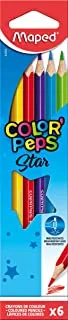 Maped Color Peps's Coloured Pencils, Triangular 832002 (Pack of 6)