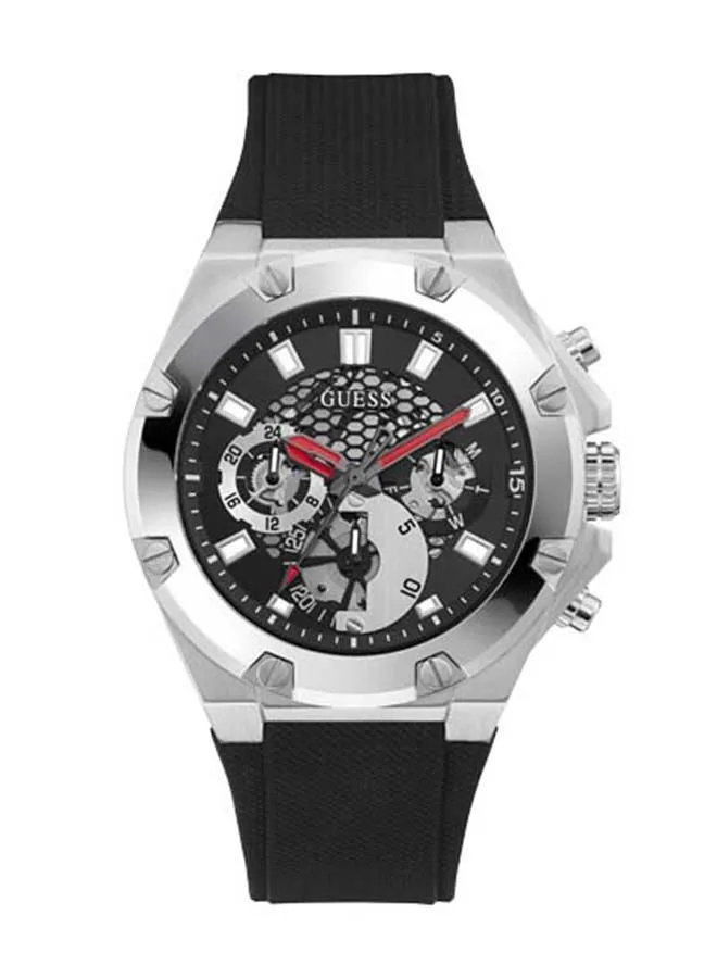 GUESS Men's Textured Silicone Strap Watch GW0334G1