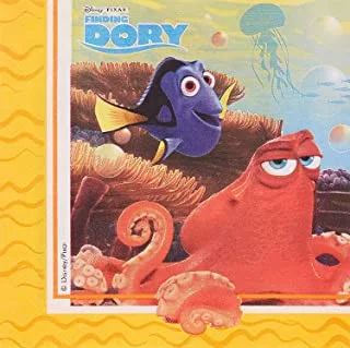 Procos Two-Play Paper Napkins 33X33 Cm Finding Dory 20 Pieces - 86650, Multicolor