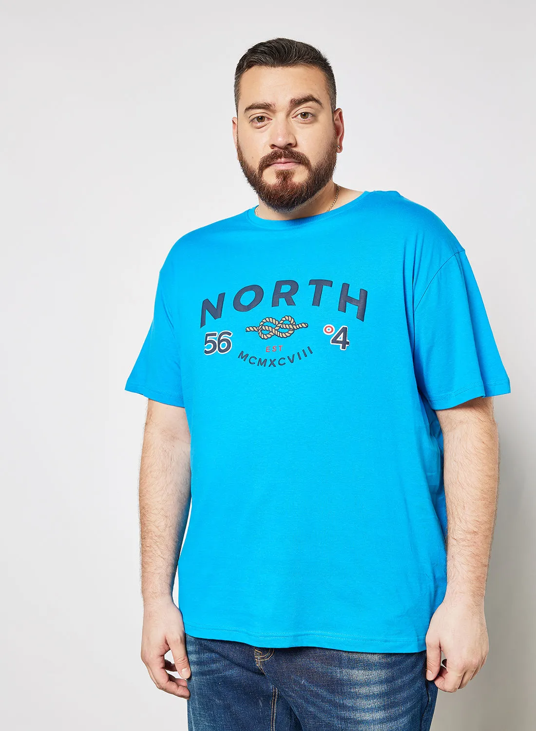 North 56°4 Plus Size Essential T-Shirt Blue