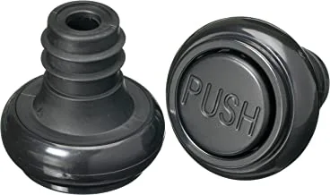 KITCHENCRAFT KCBCWINSTOP BarCraft Wine Saver Stoppers, Pack of Two, Gift Boxed, Black, Pack of 2