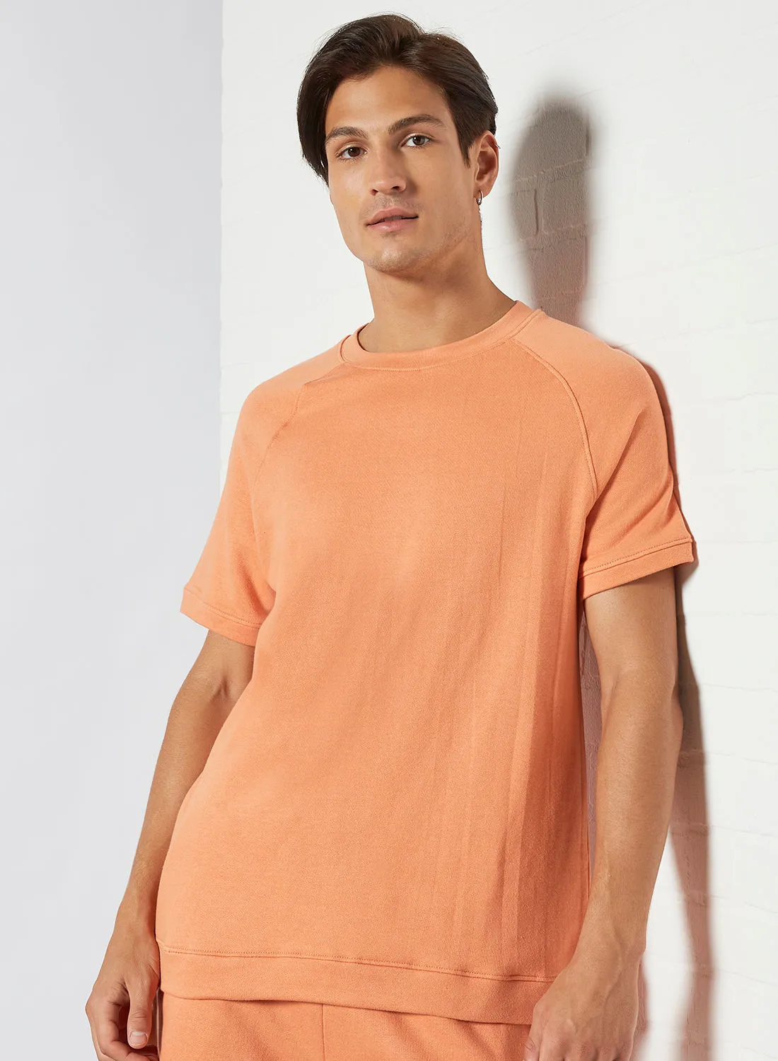Sivvi x D'Atelier Casual Crew Neck T-Shirt Orange