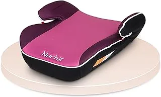 Nurtur Nova Kids Booster Seat - Arm Rest - Easy to Install - Universally Fit – Wide Cushioned Base - Suitable from 4 years to 12 years (Group 2/3), Pink (Official Nurtur Product)