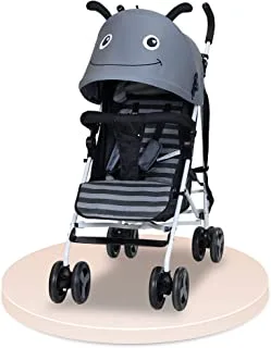 Nurtur Luca Bee Baby/Kids Lightweight Stroller 0 36 months, Storage Basket, Detachable Bumper, 5 Point Safety Harness, Compact Design, Shoulder Strap Official Nurtur Product, Multicolor