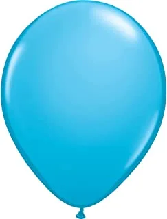 Qualatex Round Latex Balloon 100-Pieces, 11-inch Size, Robins Egg Blue