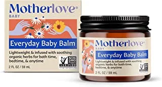 Motherlove Everyday Baby Balm (60ml) مرطب نباتي مرطب بالكامل عشبي لبشرة الطفل الحساسة ، محمل بالبابونج المهدئ ، رائع لجميع الأعمار
