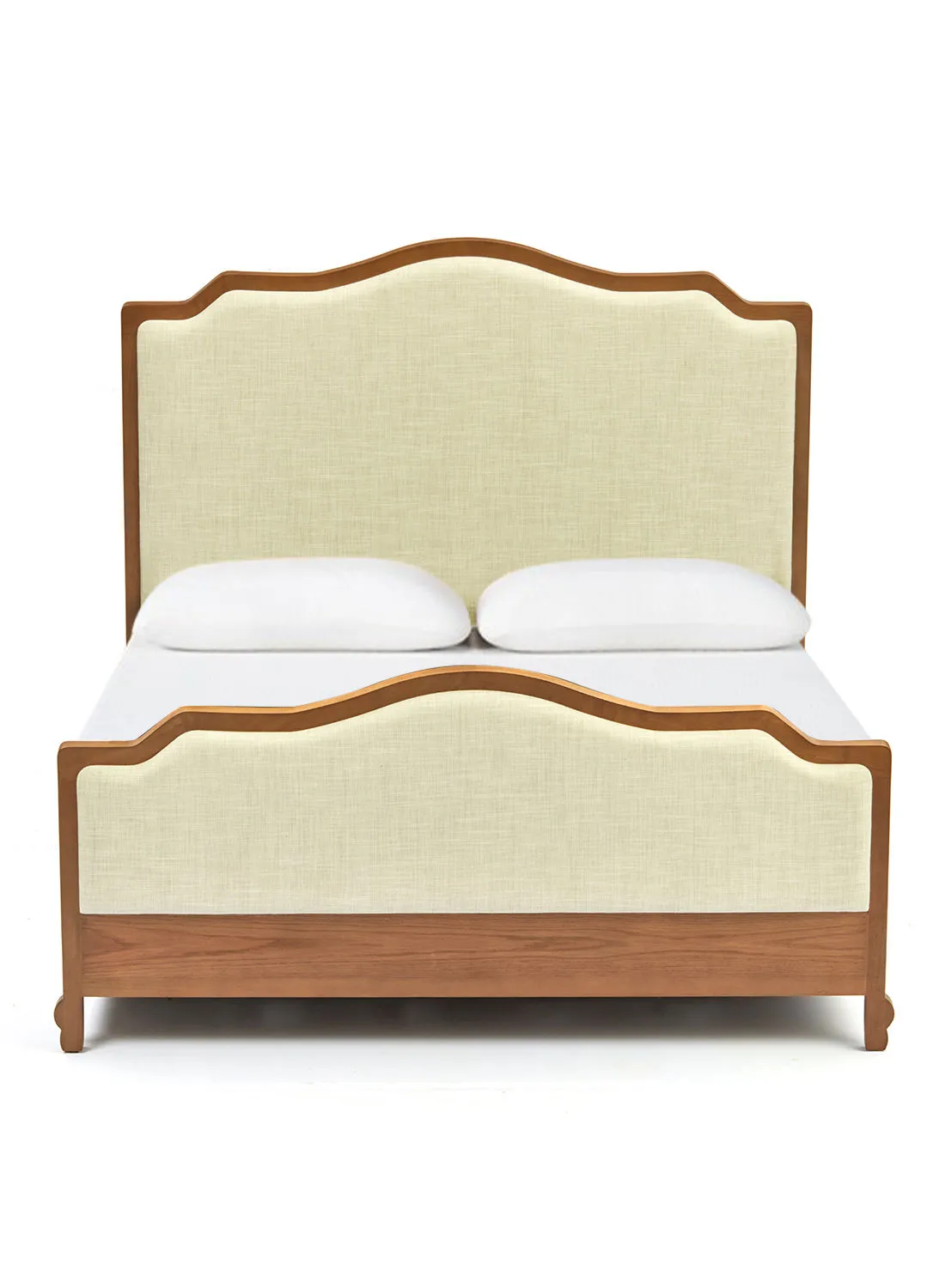 ebb & flow Bed Frame Luxurious - Queen Size Bed - Modern Style Collection - Beige Color - Size 166 X 208 X 110 - Luxurious Home