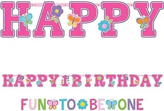 Amscan Sweet Birthday Girl Letter Banners Combination