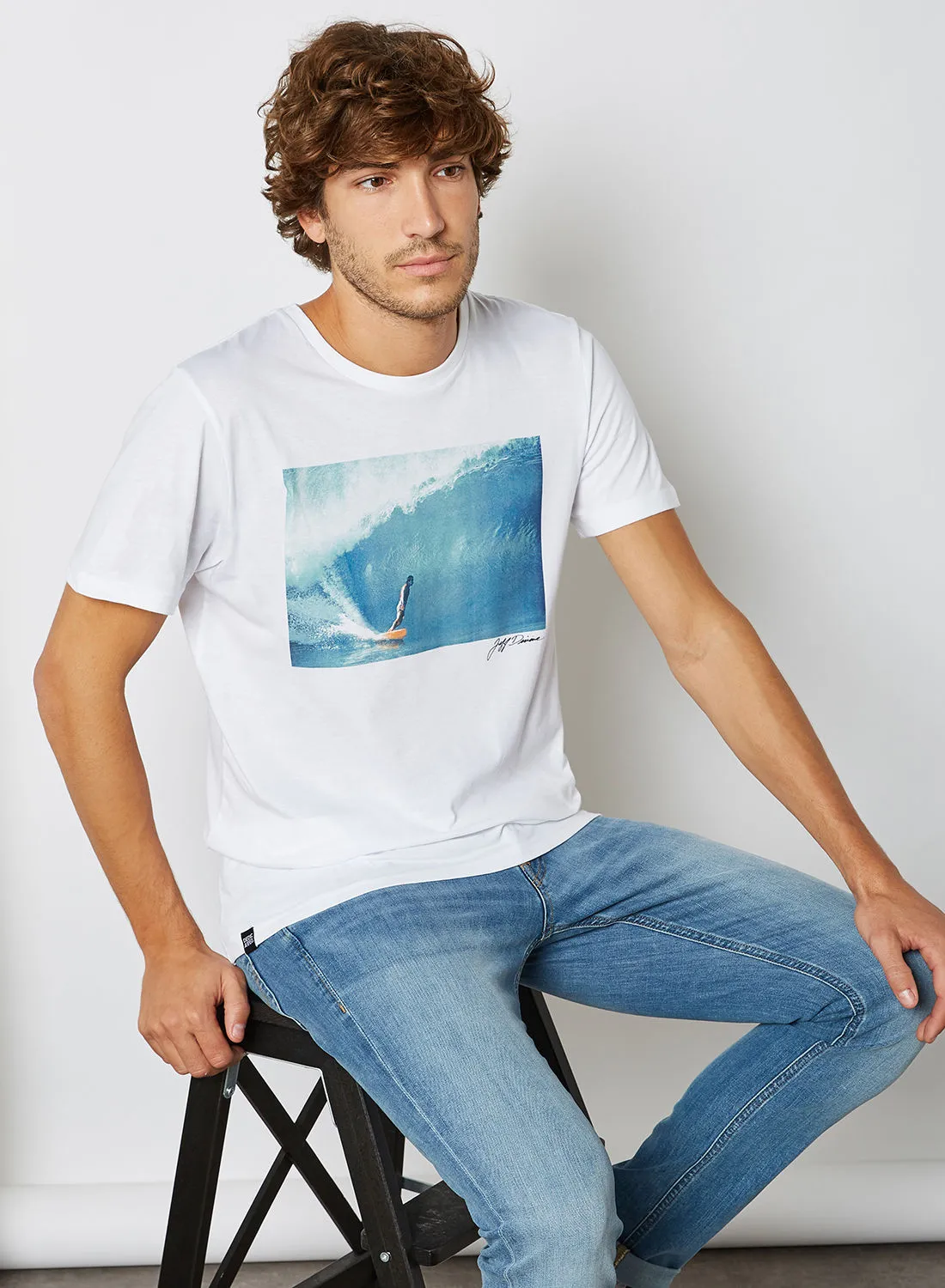DEDICATED T-shirt Stockholm Lopez White