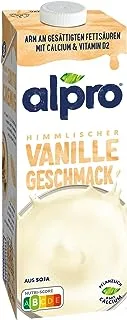 Alpro Vanilla Drink 100% Vegan, Gluten Free, Dairy Free, Suitable for Vegetarians, Naturally Lactose Free, 1 Litre