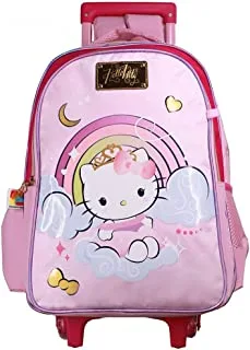 HELLOKITTY Trolley Bag with Pencil Case, 17-Inches Size, Multicolor