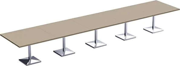 MahmayiAREan 500PE - طاولة مؤن معيارية مكونة من 20 مقعدًا مربعة | طاولة المؤن للأماكن الداخلية ، الخارجية ، غرفة المعيشة ، استخدام المطبخ_600 سم_نهاية