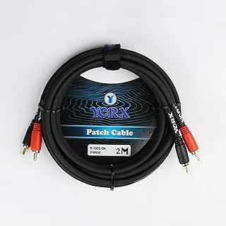 YORX-CABLES A-402G-2M BK 2 * RCA PLUG - نفس