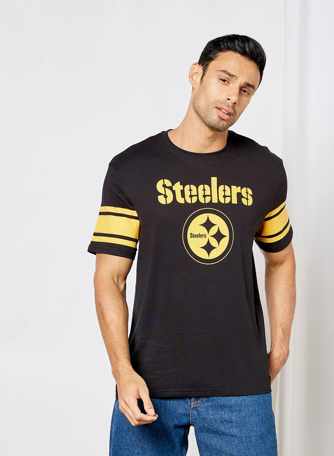 ONLY & SONS Steelers Graphic T-Shirt أسود