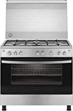 Frigidaire 126.9 Liter Stainless Steel Gas Cooker with Grid Runners | Model No FNGC90JGRS with 2 Years Warranty