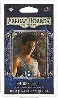 Fantasy Flight Games | Arkham Horror The Card Game: Investigator Starter Deck - Nathaniel Cho Investigator | Card Game | Ages 14+ | 1 to 4 Players | 60 to 120 Minutes Playing Time