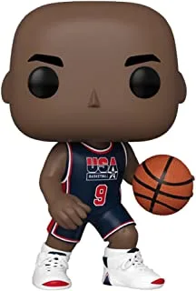 Funko Pop Jumbo! Basketball: NBA- Michael Jordan 10 inch (1992 Team USA Navy U)(Exc), Action Figure - 58425, Multi Color