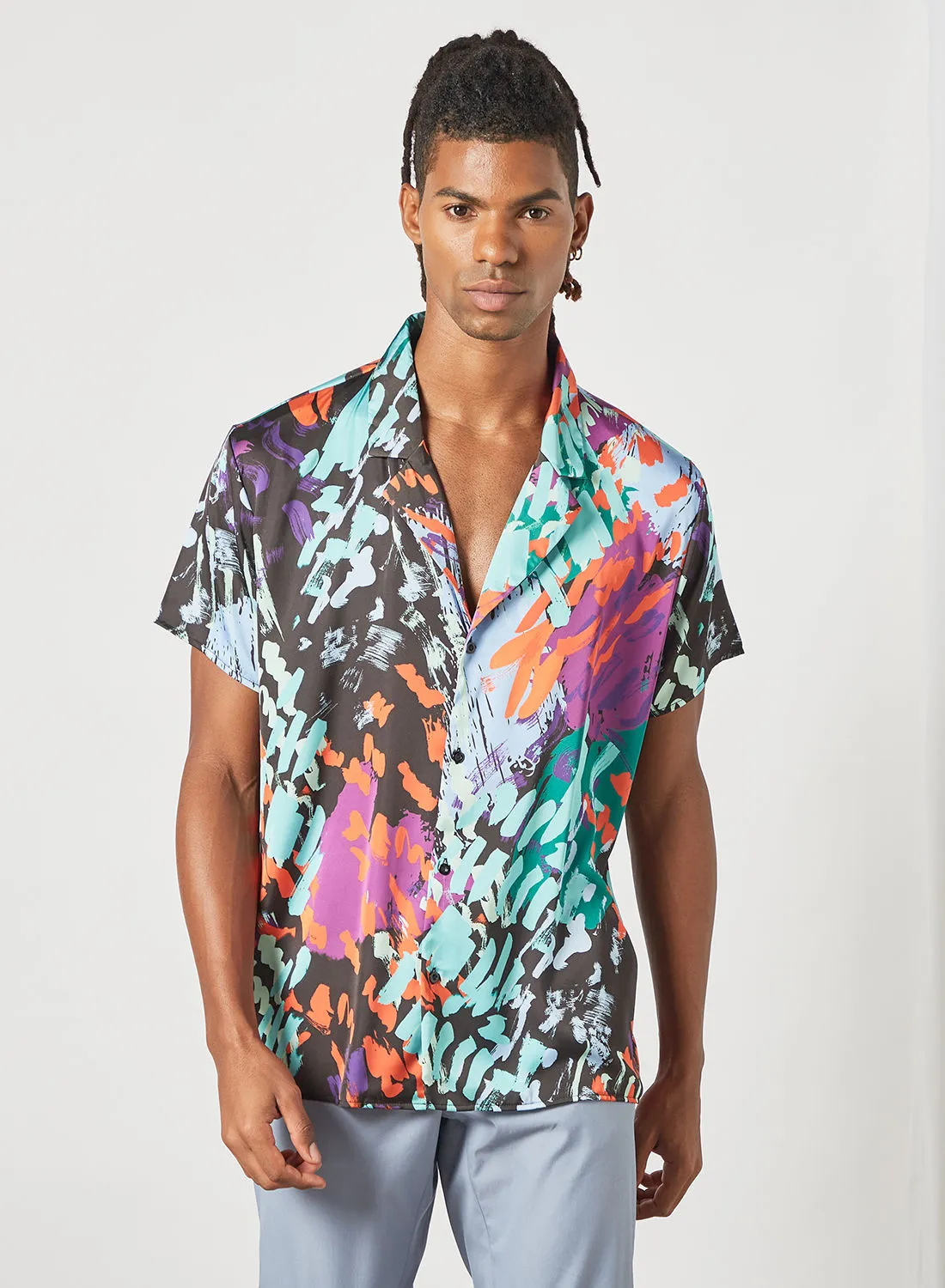 STATE 8 Abstract Print Shirt Multicolour