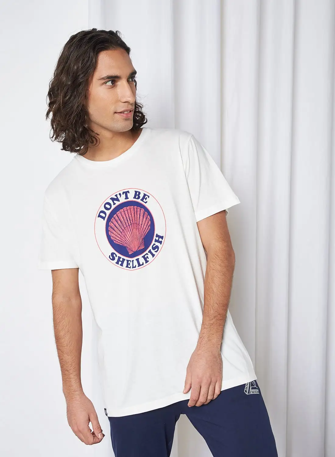 DEDICATED T-shirt Stockholm Shellfish White