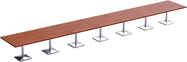 MahmayiAREan 500PE - 28 Seater Square Modular Pantry Table | طاولة المؤن للأماكن الداخلية والخارجية وغرفة المعيشة واستخدام المطبخ _840 سم- Apple Cherry